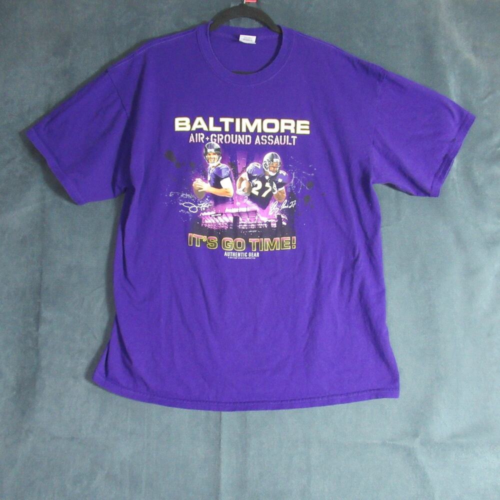 Gildan Baltimore Ravens T Shirt Mens XL Purple Graphic NFL Football Crew Tee